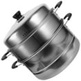 thumbnail image 3 of Miangastore 1 Pce Cuiseur Vapeur en Acier Inoxydable Multifonction pour Maison Restaurant Hôtel, 3 of 8