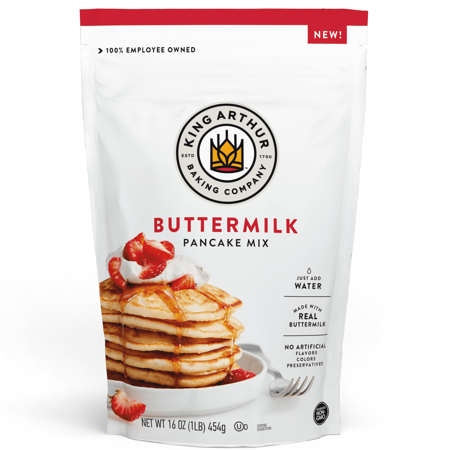 King arthur baking buttermilk pancake mix 16 oz bag pack of 6 