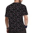 thumbnail image 2 of Wukai Cool Skull Love Print Men's Short-Sleeved Mesh T-Shirt,Quick-Dry Short Sleeve Workout T-Shirt-3X-Large, 2 of 8