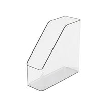 Vertical File Folder Storage Organizer Plastic Bin with Handle, Hold Notebooks, Binders, Envelopes, Magazines for Home Office