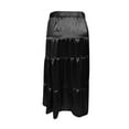 thumbnail image 5 of Boho Maxi Skirt for Women High Waist Tiered Long Flowing A-Line Skirt Summer Beach Casual Elastic Waist Skirts, 5 of 5