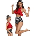 thumbnail image 4 of Girls Swimsuit Two Pieces Bikini Set Ruffle Falbala Swimwear Bathing Suits, 4 of 7