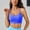 Blue, variant on Women Sports Bras Thin Straps Yoga Basic Wireless Camisole Spaghetti Strap Fashion Trendy Daily Wear Bra
