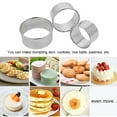 thumbnail image 1 of Round 3pcs Stainless Steel Dumplings Wrappers Maker Molds Small Medium Laege Round Shape Cut Mould, 1 of 8