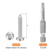 thumbnail image 3 of #8 x 1" Torx Security Screws, 30Pack Button Head, Self Tapping Screws, 304 Stainless Steel, with Bit T20, 3 of 6