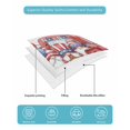 thumbnail image 4 of Full Size Quilt Bedding Set, Independence Day Reversible Summer Quilt 3 Pieces, American Flag Gnomes Balloons Country Truck Lightweight Bedspreads Coverlets with 2 Pillow Shams for All Seasons, 4 of 5