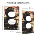 thumbnail image 3 of Balery Adorable Kitten On Mini Train for Duplex Wall Plates Kit, Electrical Outlet Covers, Standard Size 1-Gang 5.0" x3.0", Electric Receptacle Plug Covers-Style S, 3 of 6