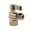 Brass, variant on Kingston Brass KF4310ORB 1/2-Inch FIP x 3/8-Inch O.D. Comp Quarter-Turn Angle Shut-Off Valve in Oil Rubbed Bronze