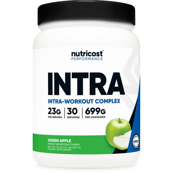 Nutricost Intra Workout Powder, 30 Servings (Green Apple) - Non-GMO, Gluten-Free Supplement