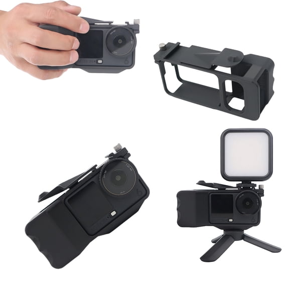 Street Camera Handle Bracket for DJI OSMO ACTION 6, Camera Street Grip Anti-Scratch Holder with Quick Release Mount Accessories