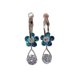 thumbnail image 4 of Pendientes colgantes de aro con forma de flor y cristal para mujer, ideales como regalo de boda (2022)., 4 of 5