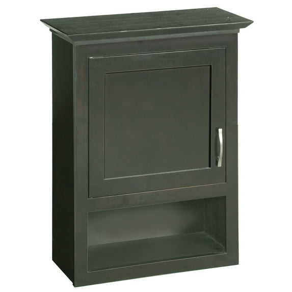 Design House Ventura 23-1/8 in. W x 30 in. H x 10 in. D Bathroom Storage Wall Cabinet in Espresso