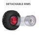thumbnail image 1 of Rueda 2 piezas alto agarre 2.2 Pulgadas RC Aleado de Goma Beadlock Rims de actualización de la rueda piezas de actualización para traxxas hsp redcat rc4wd axial scx10 d90 hpi rc, 1 of 7