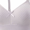 thumbnail image 4 of Daiosportswear Wireless Tshirt Bra for Women Comfort Adjustable Strap No Underwire Seamless Full Coverage Everyday Bras Gray 38, 4 of 4
