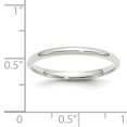 thumbnail image 5 of Primal Gold 14 Karat White Gold 2mm Lightweight Comfort Fit Band Size 9, 5 of 12