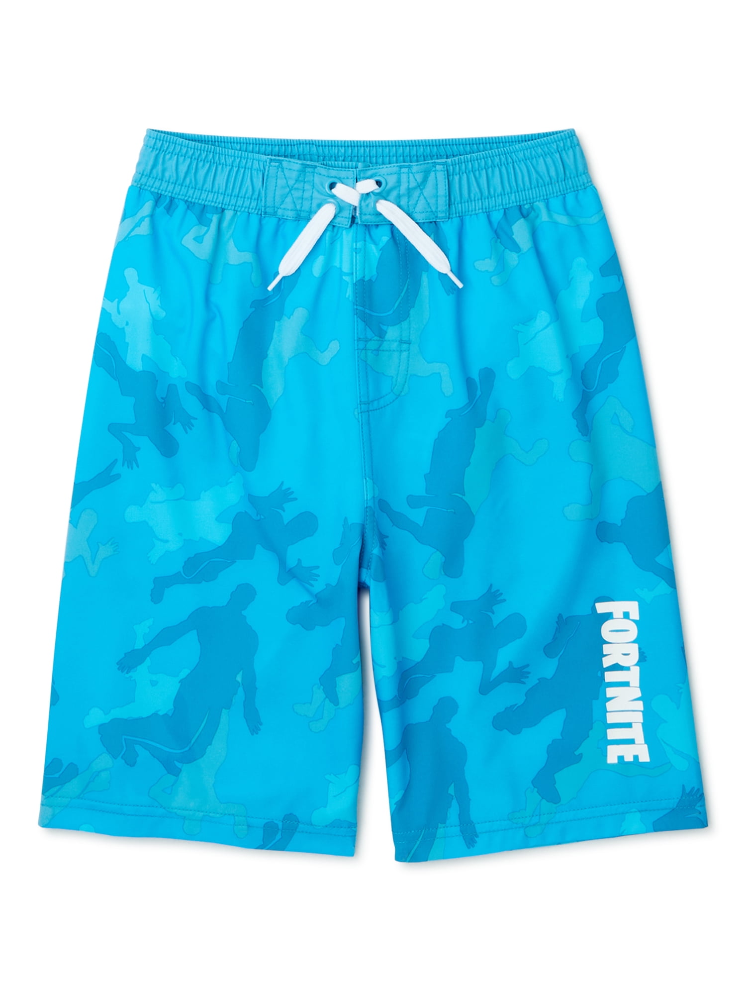 Fortnite Boys Officially Licensed Swimwear-Swim Trunks-Rash Guard Separates 