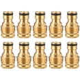 thumbnail image 1 of Shisuyan Water Tap Universal Connector Golden 10Pcs 1.8X0.9X0.9In Copper, 1 of 8