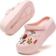 thumbnail image 3 of Gardener Platform Clogs Slippers Mules High Heels Wedge Sandals Red Comfort Shoes for Women, 3 of 14