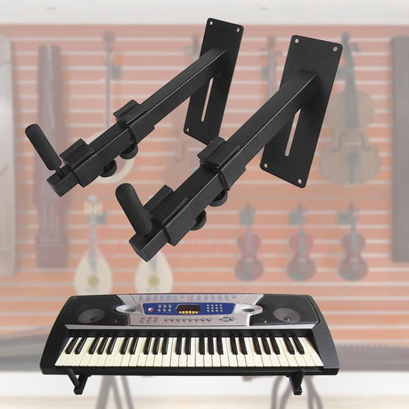 Soporte de gancho para guitarra CUTICAT 2 piezas colgador de bloqueo automático para guitarra montado en pared