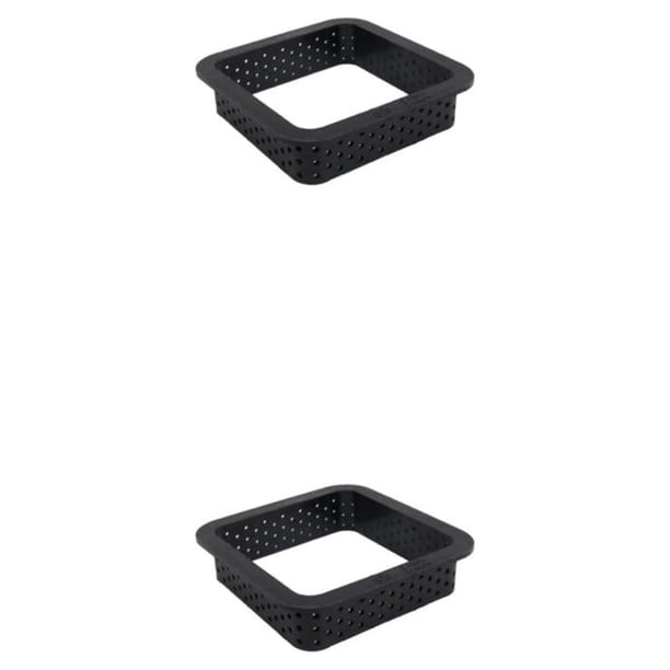 Matsuzay Molde para pasteles, Mousse, círculo, anillo perforado, herramienta de decoración, utensilios antiadherentes para hornear, Muffin, Cuadrado 2piezas
