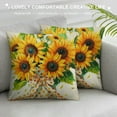 thumbnail image 3 of Nawypu  Sunflower Home Sweet Home Bless This Home Summer Throw Pillow Covers, Yellow Cushion Case for Sofa Couch, 3 of 5