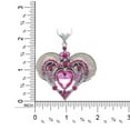 thumbnail image 2 of cocojewelry Eye Catching Heart Love Flower Pendant Necklace, 2 of 2