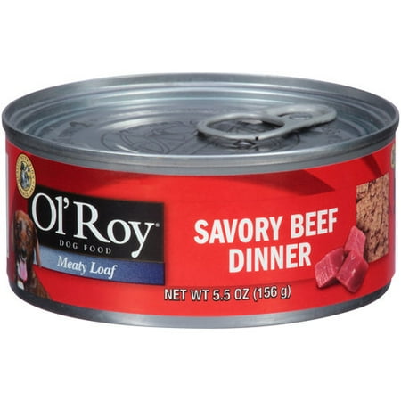 Ol' Roy Meaty Loaf Savory Beef Dinner Wet Dog Food, 5.5 Oz