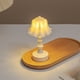 thumbnail image 1 of Bluebells Flower Table Lamp | Decorative Bedside Night Light | Desktop Accent Lighting | Plastic Construction | Light Blue White Pink Options | Stylish Floral Design, 1 of 6