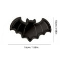 thumbnail image 3 of 3PC Halloween Party Serving Trays, Plastic Dessert Pumpkin Ghost Bat Candy Snack Plates, Serving Platters Farmhouse Trays, Halloween Party Tableware Supplies Fruit Candy Bowl for Halloween Decor, 3 of 5