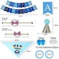 thumbnail image 2 of Dog Birthday Party Supplies Dog Birthday Bandana Hat Set Party Accessories (blue), 2 of 5