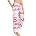 thumbnail image 2 of Fotbe Breast Cancer Pink Ribbons Awareness (2) Women's Pajama Pants,Sleepwear Pants,Pj Bottoms Drawstring And Pockets-XX-Large, 2 of 9