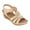 Beck Natural, variant on GC Shoes Women's Memory Foam Ankle Strap Summer Wedge Sandals, Comfort Platform Heels with Arch Support, Beck/Natural/6.5