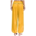 thumbnail image 2 of Haitryli Womens Belly Dance Pants Shiny Sequined Bloomers Harem Pants Stage Performance Trousers Yellow M, 2 of 6
