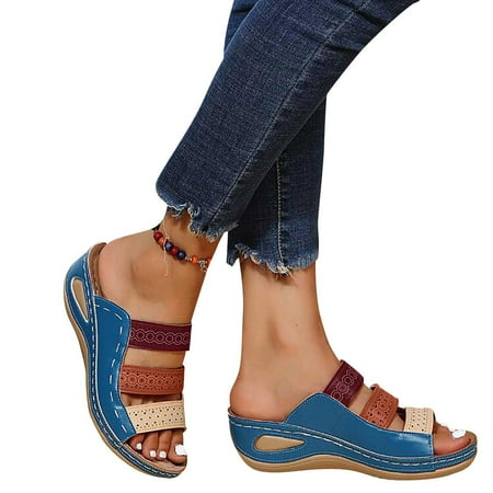 

Tassel Sandals for Women Bohemian Gladiator Fringe Casual Flat Sandals Roman Open-Toe Thong Sandals