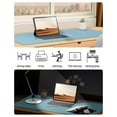 thumbnail image 6 of PU Leather Desk Pad Protector - 36"x16" Large Non-Slip Desk Mat, Waterproof Office Desk Blotter for Keyboard & Mouse, Premium Workstation Covers for Home & Office (Sky Blue), 6 of 8