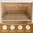 thumbnail image 4 of MaxGear Pull Out Cabinet Organizer 17" W x 21" D, Heavy Duty Slide Out Shelves for Kitchen Bathroom, 4 of 9