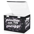 thumbnail image 2 of Iauyy Large Storage Box with Lid - Foldable Home Storage Bins for Clothes Toy Holiday Decor, Deep Purple (42*32*30cm), 2 of 6