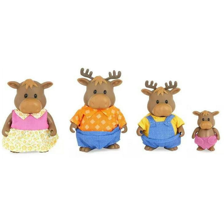 Li'l Woodzeez The Vanderhoof Moose Family Collectible Animal