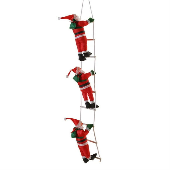 Colgante navideño Sincero de Papá Noel subiendo escaleras decoración de árbol de Navidad
