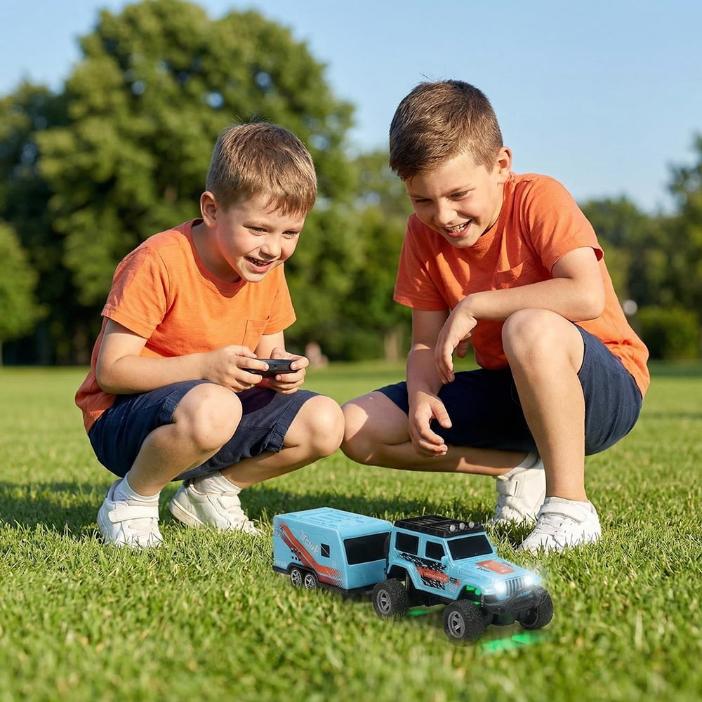1:64 Scale Mini Alloy Off-road vehicle, Truck RC Car, 2.4Ghz Remote and App Control Toy Car, 3-Speed Adjustment Pocket Toy Car Rechargeable Drift Racing Car Desktop Toy Gift