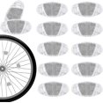 thumbnail image 1 of Reflectores de radios de bicicleta, 12 piezas Reflector de bicicleta blanco, Reflectores de bicicleta de carretera, Reflector de MTB para rueda de bicicleta Accesorio de seguridad de conducción nocturna Rojo Verde Cocina, Decoración y Otros, 1 of 5