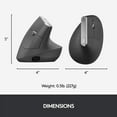 thumbnail image 6 of Restored Logitech MX Vertical Wireless Mouse â Ergonomic Design (Refurbished), 6 of 6