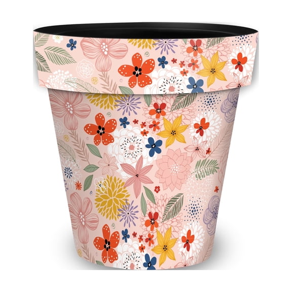 Briarwood Lane Everyday Planter 8.5" x 8.5" x 8.5" Colorful Flowers Small Planter