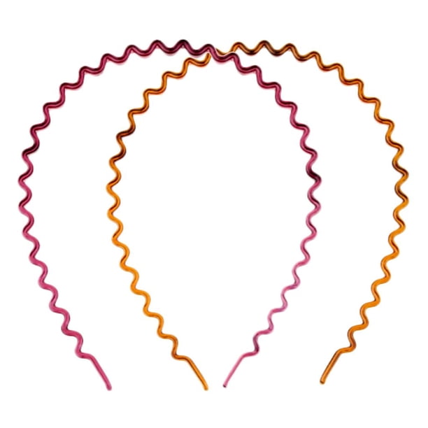 Banda para El Cabello Yinane Diadema 2 Piezas Rojo Vino Marrón