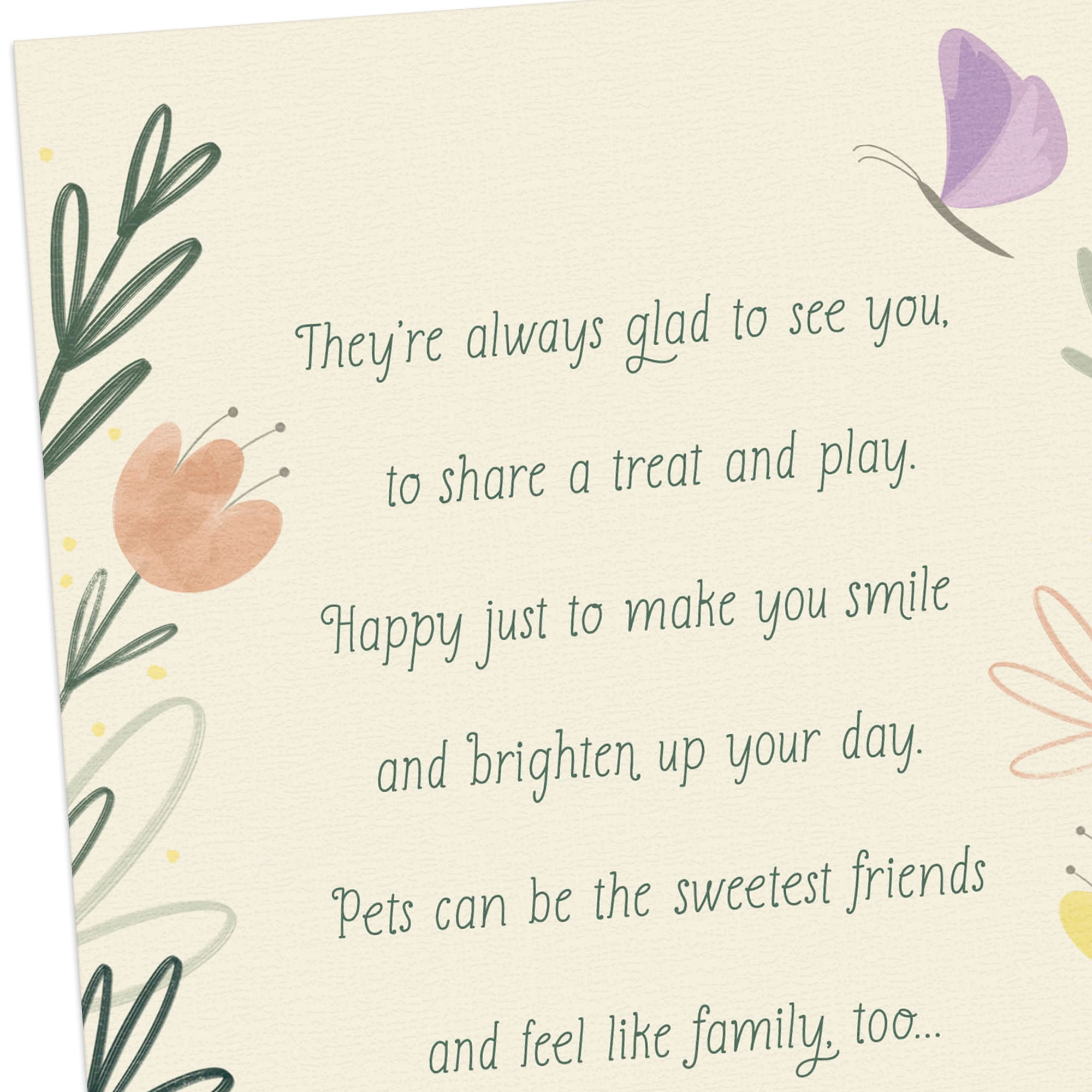 Hallmark Sympathy Card for Loss of Pet (The Sweetest Friends)