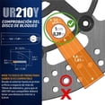 thumbnail image 3 of Candado para Moto Urban UR210Y Amarillo con Doble Cierre y Homologación Classe SRA, 3 of 7