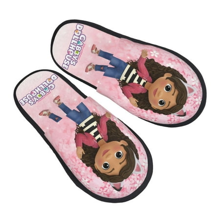 

Gabby S Dollhouse Furry Slippers For Men Women Fuzzy House Slippers Winter Anti-Slip Indoor And Outdoor Slip On Shoes Large