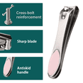 thumbnail image 3 of Wide Straight Cut Jaw Toenail Clipper, silver, 3 of 5