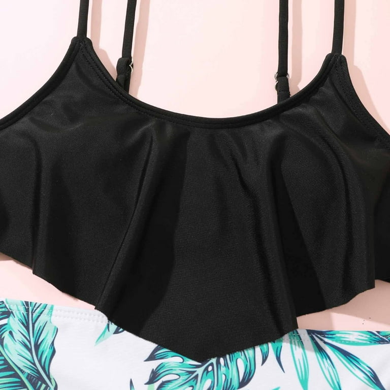 水着・ラッシュガード herlipto Two-Tone Frill Swimwear black S Her lip to - Her lip to 水着 Two tone fill swim wearの通販