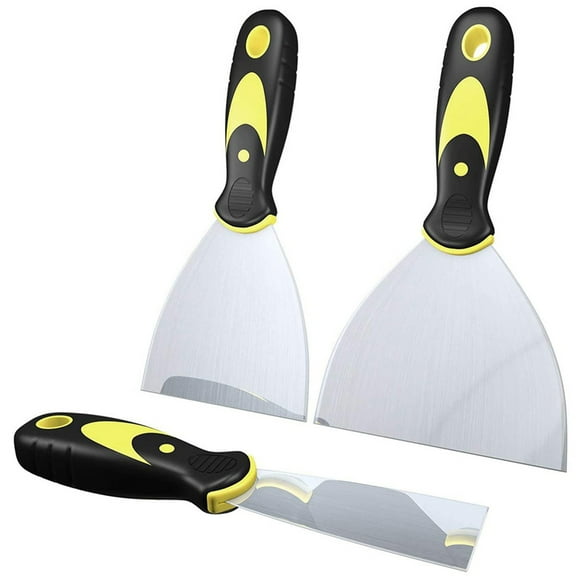 3pcs Kitchen Scraper Tools Stainless Steel Oil Stains Scraper Kitchen Cleaning Scraper